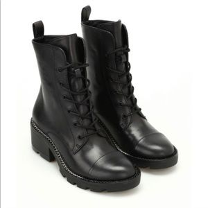 Kendall and Kylie Black Combat Boots